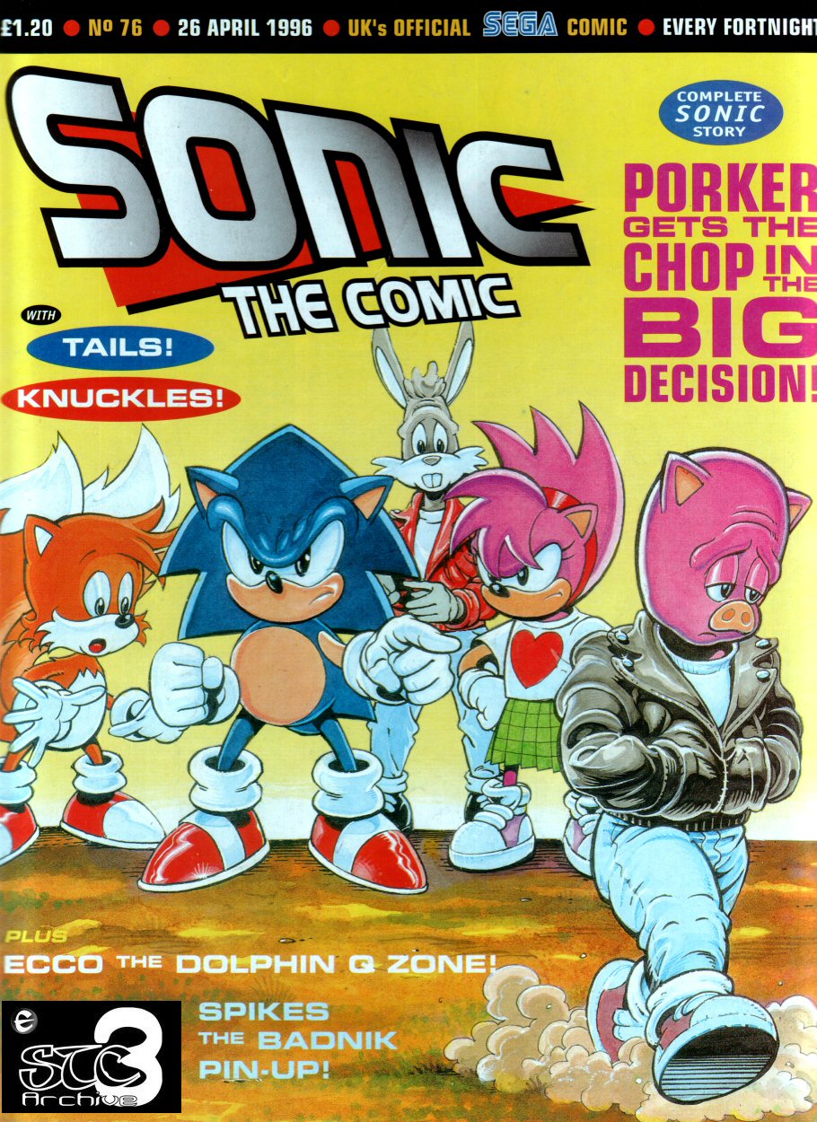 Sonic - The Comic Issue No. 076 Cover Page